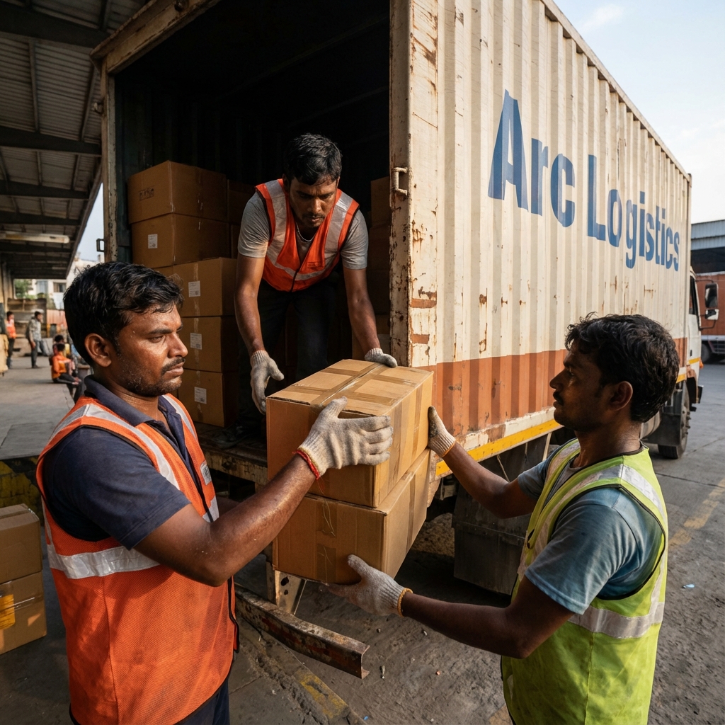 ARC Logistics Workers Loading Cargo Safely
